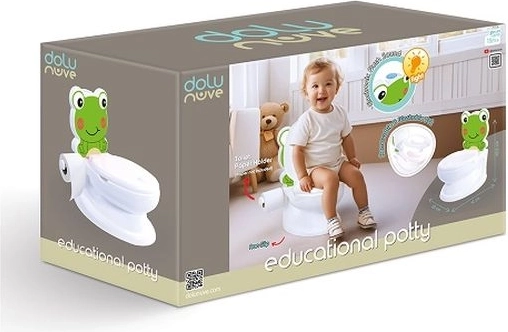 Dolu edukačný nočník žabka so zvukom a svetlom