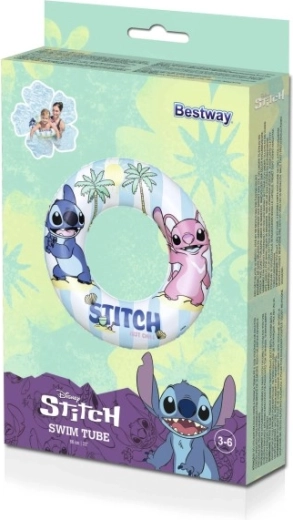Nafukovací plávací kruh DISNEY STITCH 56 cm pre deti