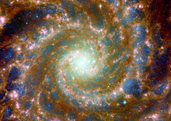Puzzle Prízračná galaxia naprieč spektrom