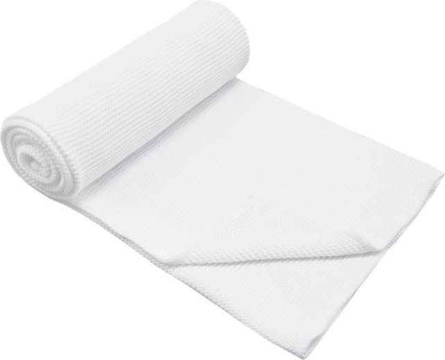 Bambusová deka Eko biela 80 × 100 cm