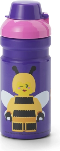 LEGO fľaša na pitie Bee fialová