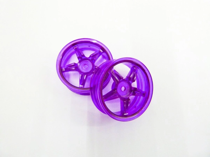 Päťlúčový disk kolesa Tamiya vo fluorescenčnej fialovej farbe 22 mm