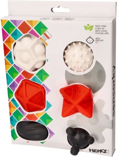 Kontrastné senzorické loptičky 6 ks 6m+ Mom's Care