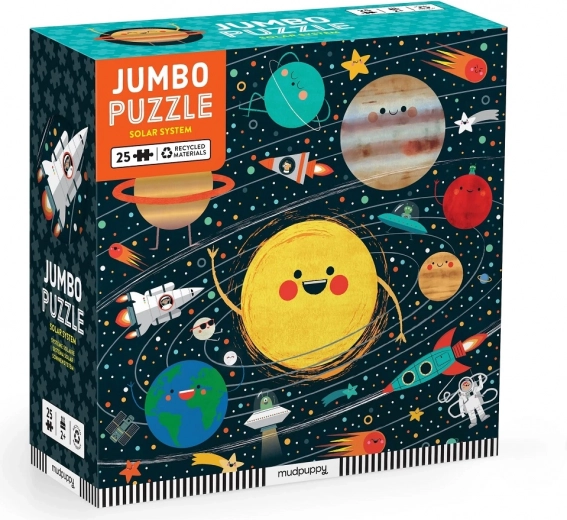 Mudpuppy jumbo puzzle slnečná sústava 25 dielikov