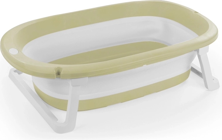 Skladacia detská vanička Eco Green, svetlozelená, 75,5 × 46,5 cm