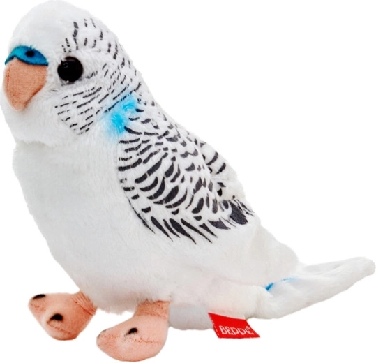 Biela andulka plyšová 13 cm