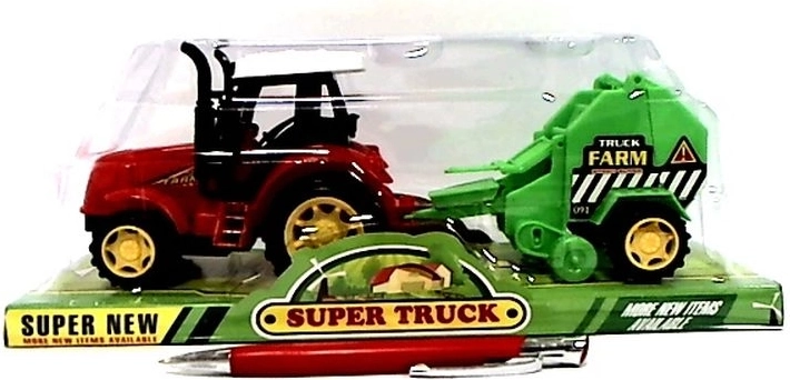 Traktor s prídavným poľnohospodárskym strojom