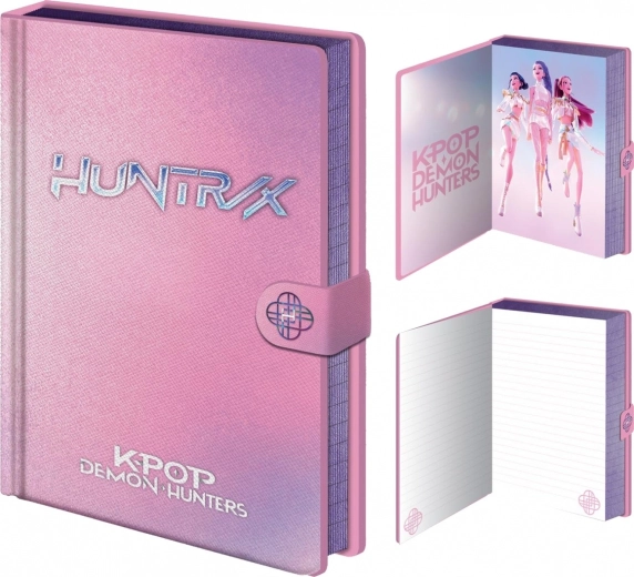 Diár a zápisník A5 so zámkom K-POP Demon Hunters