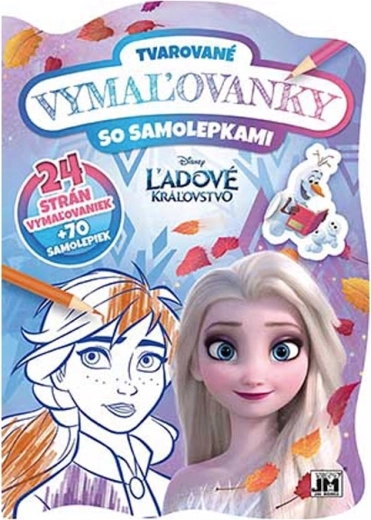 Tvarované omaľovánky Ľadové kráľovstvo