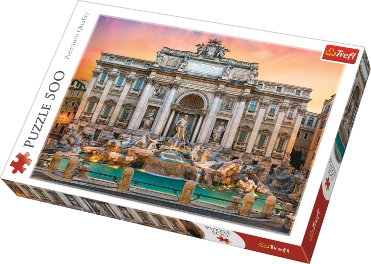 Puzzle 500 dielikov Fontána di Trevi, Rím Trefl