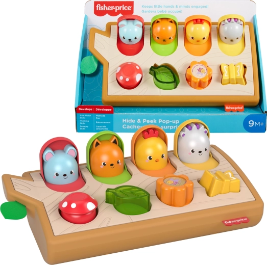 Fisher-Price Vyskakujúce zvieratká motorická hračka pre bábätká