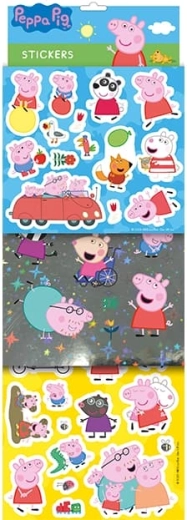 Nálepky Prasiatko Peppa – sada s fóliovým efektom a trblietkami