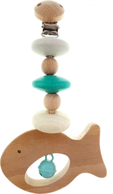 Klips na kočík Rybička Tyrkysový