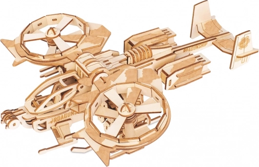 Drevené 3D puzzle - Bojový vrtuľník