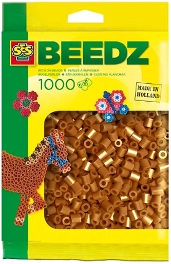 SES Creative zažehľovacie korálky hnedé 1000 ks