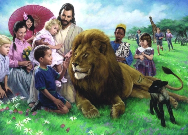 Puzzle EUROGRAPHICS Lev a jahňa 1000 dielikov