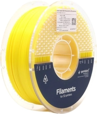 ABS filament High Speed 1,75 mm, 1 kg, žltý