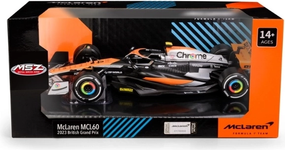 Zberateľský model McLaren MCL60 British GP v mierke 1:24