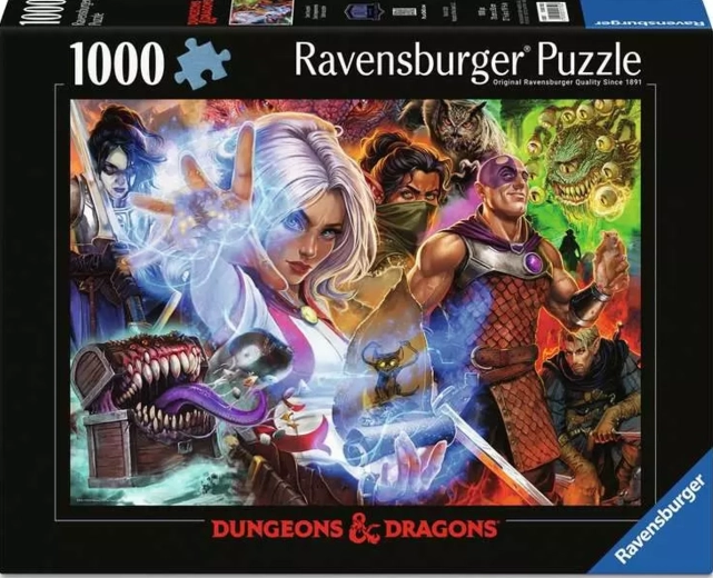 Ravensburger puzzle Dungeons & Dragons: Výzva prijatá 1000 dielikov