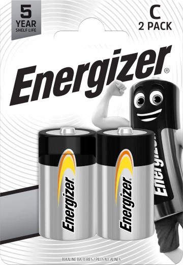 Energizer Everyday alkalické batérie C (LR14) 1,5 V, 2 ks