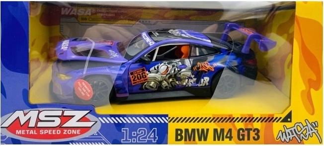 MSZ BMW M4 GT3 fialový zberateľský model auta