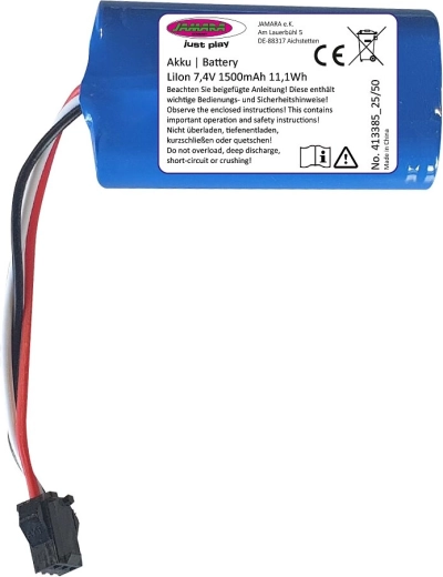 Li-Ion batéria pre kolesový nakladač Volvo Metal 7,4 V 1500 mAh