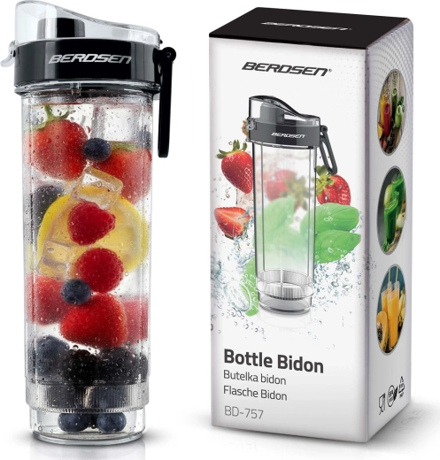 Športová fľaša s ústnym pítkom 570 ml BERDSEN
