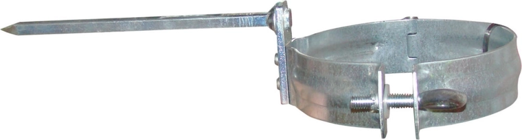 Objímka zvodovej rúry 80 mm z pozinkovanej ocele