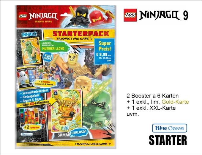 Zberateľské karty LEGO NINJAGO séria 9 – štartovací balíček