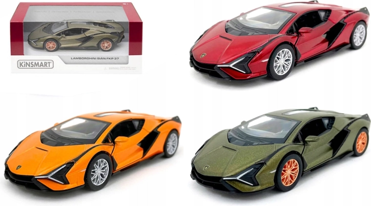 Lamborghini kovový model 1:40 s naťahovacím pohonom Pull Back