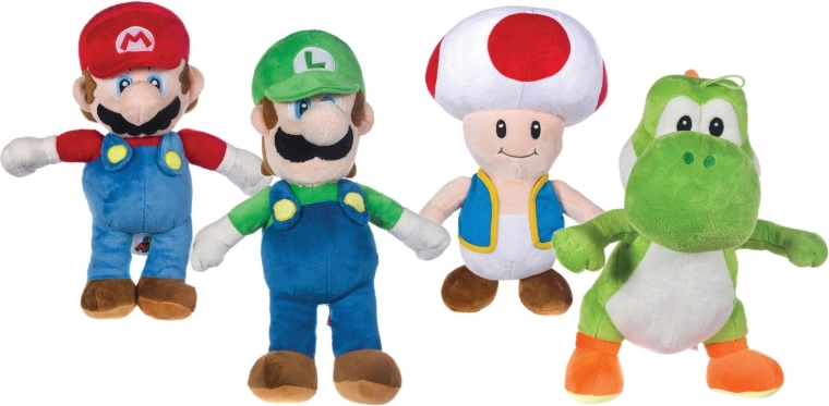 Plyšová figúrka Nintendo Super Mario mix 40–46 cm - 1 kus