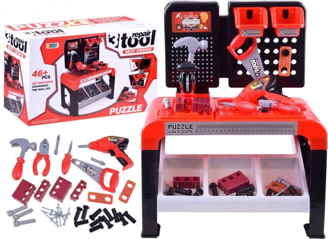 Detský pracovný stolík s náradím