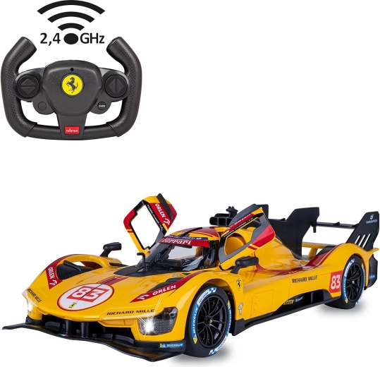 Diaľkovo ovládané auto JAMARA Ferrari 499P-N83 1:14 žlté