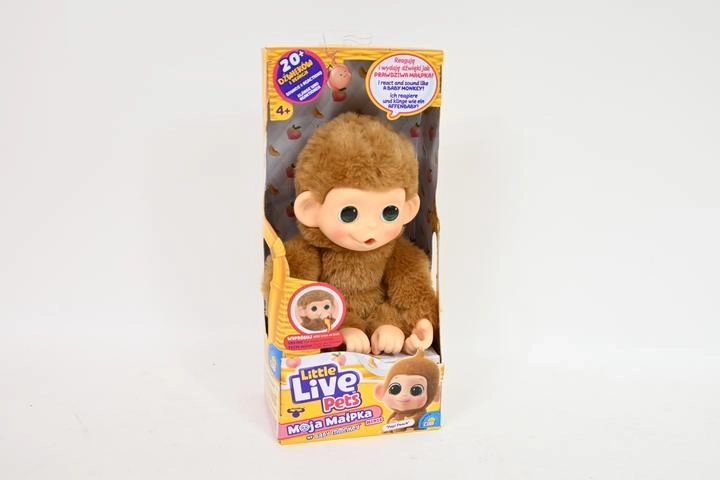 Little Live Pets My Baby Monkey Minis interaktívna opička Pepi Peach