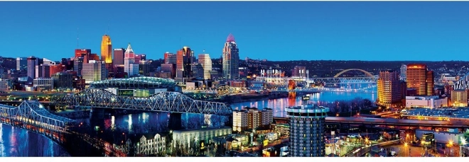 Panoramatické puzzle MASTERPIECES Cincinnati, Ohio 1000 dielikov