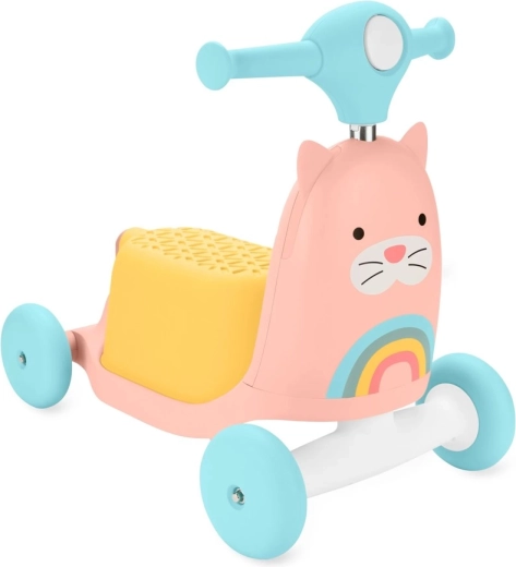 Skip Hop Zoo 3v1 odrážadlo a kolobežka mačička
