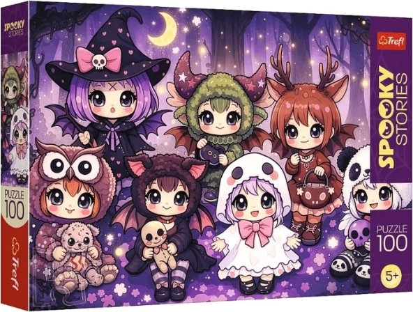 Puzzle SpookyStories: leśna drużyna czarów (100 dielikov)