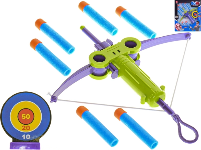 Detská kuša s terčom a penovými nábojmi