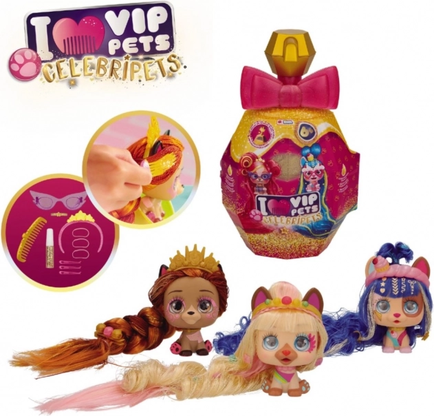 VIP Pets Celebripets – stylingová figúrka psíkov s extra dlhými vlasmi