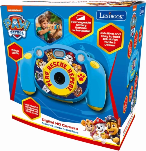 Lexibook detská HD kamera a fotoaparát Labková patrola s SD kartou 32 GB