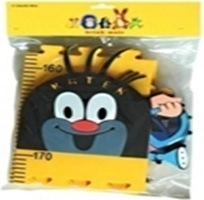 Detský rastový meter Krtko – žltý, penový, 5 dielov