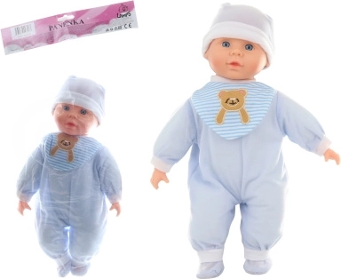 Bábätko chlapček so zvukmi 40 cm s mäkkým telíčkom