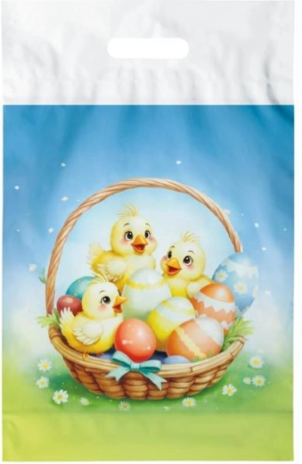 Veľkonočná igelitová taška L 30 × 46 cm