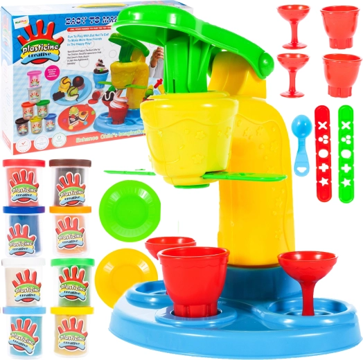 Plastelínová zmrzlináreň so 6 kelímkami