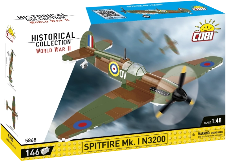Cobi Spitfire Mk. I N3200 stavebnica 1:48 (146 dielikov)