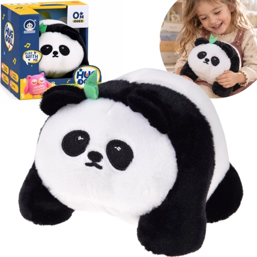 Interaktívna plyšová panda Hop Hop s nahrávaním, vibráciami a 30 melódiami