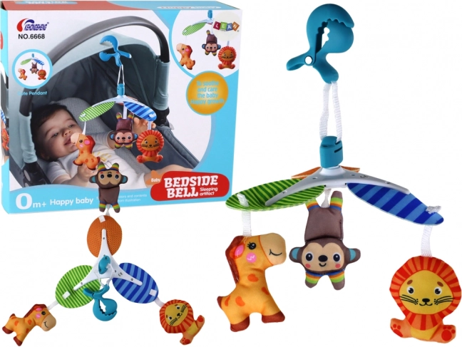 Kolotoč pre deti so zvieratkami na klips