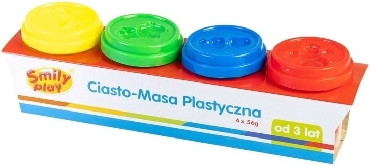 Modelovacia hmota v kelímkoch (4 farby) SmilyPlay