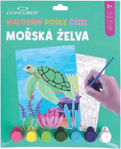 Maľovanie podľa čísel CONCORDE – morská korytnačka