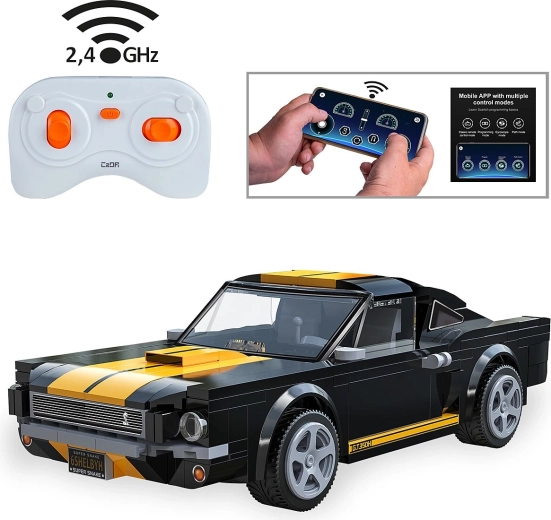 CaDA Shelby GT350 H stavebnica s RC ovládaním 1:20 čierna